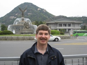 Bart at the fountain