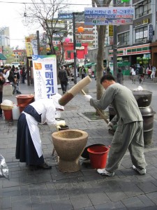 Making rice cakes