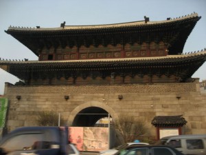 City wall gate