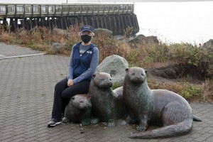 Marion and the otters