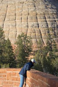 Marion checks out the mesa