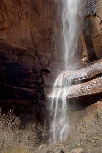 Waterfall very close up